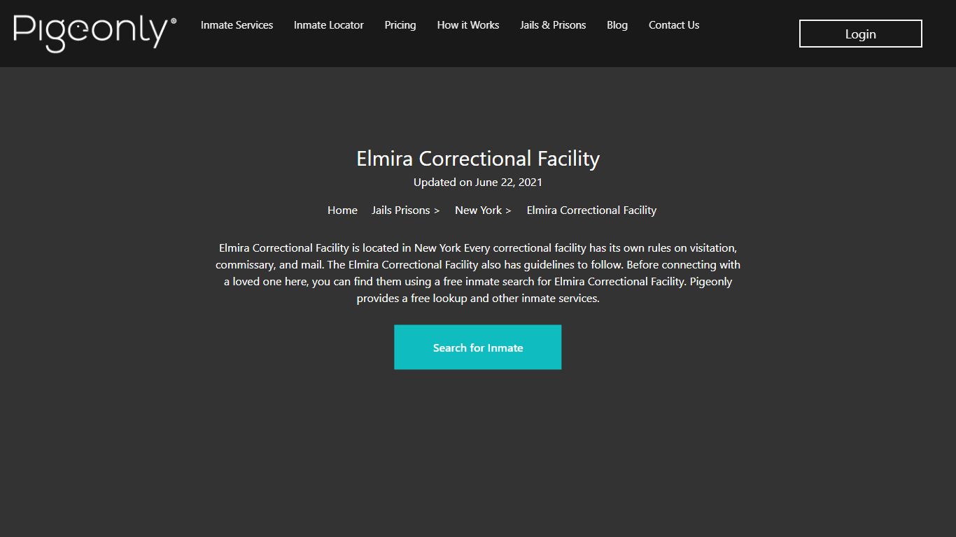 Elmira Correctional Facility Inmate Search | New York
